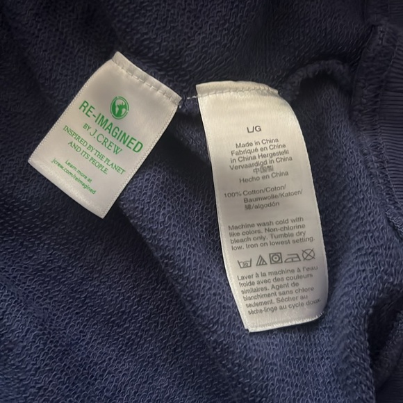J. Crew women’s crewneck sweatshirt L large vintage fleece - Picture 3 of 4